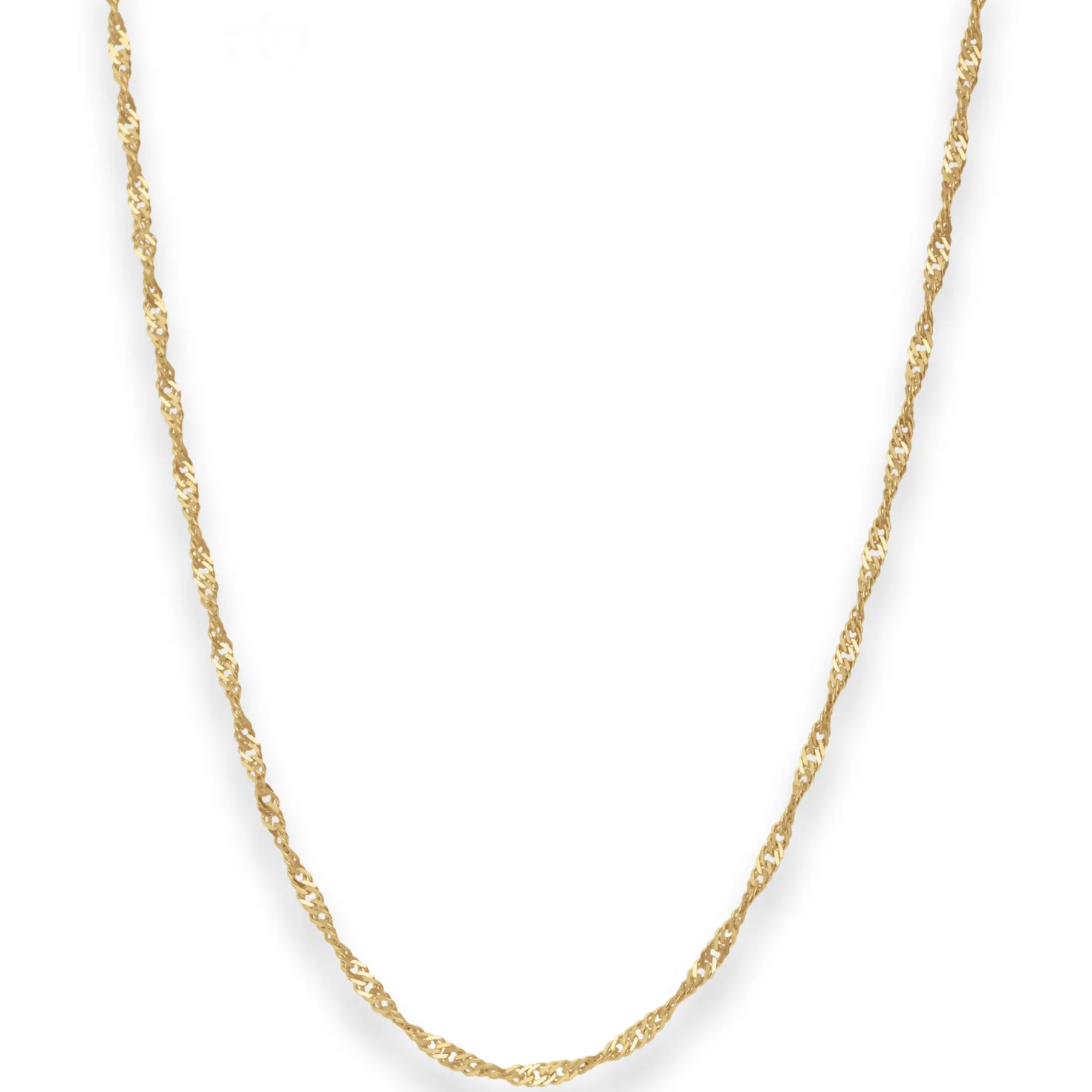 2,4mm Singapurkette Goldkette Collier Halskette aus 333 Gold Gelbgold 50cm