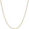 1,2mm Singapurkette Goldkette Collier Halskette aus 375 Gold Gelbgold 50cm