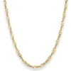 3,8mm Singapurkette Goldkette Collier Halskette aus 585 Gold Gelbgold 50cm