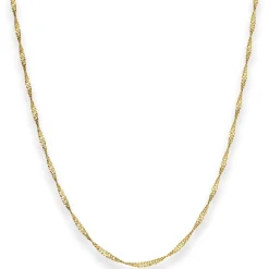 2,2mm Singapurkette Goldkette Collier Halskette aus 333 Gold Gelbgold 50cm