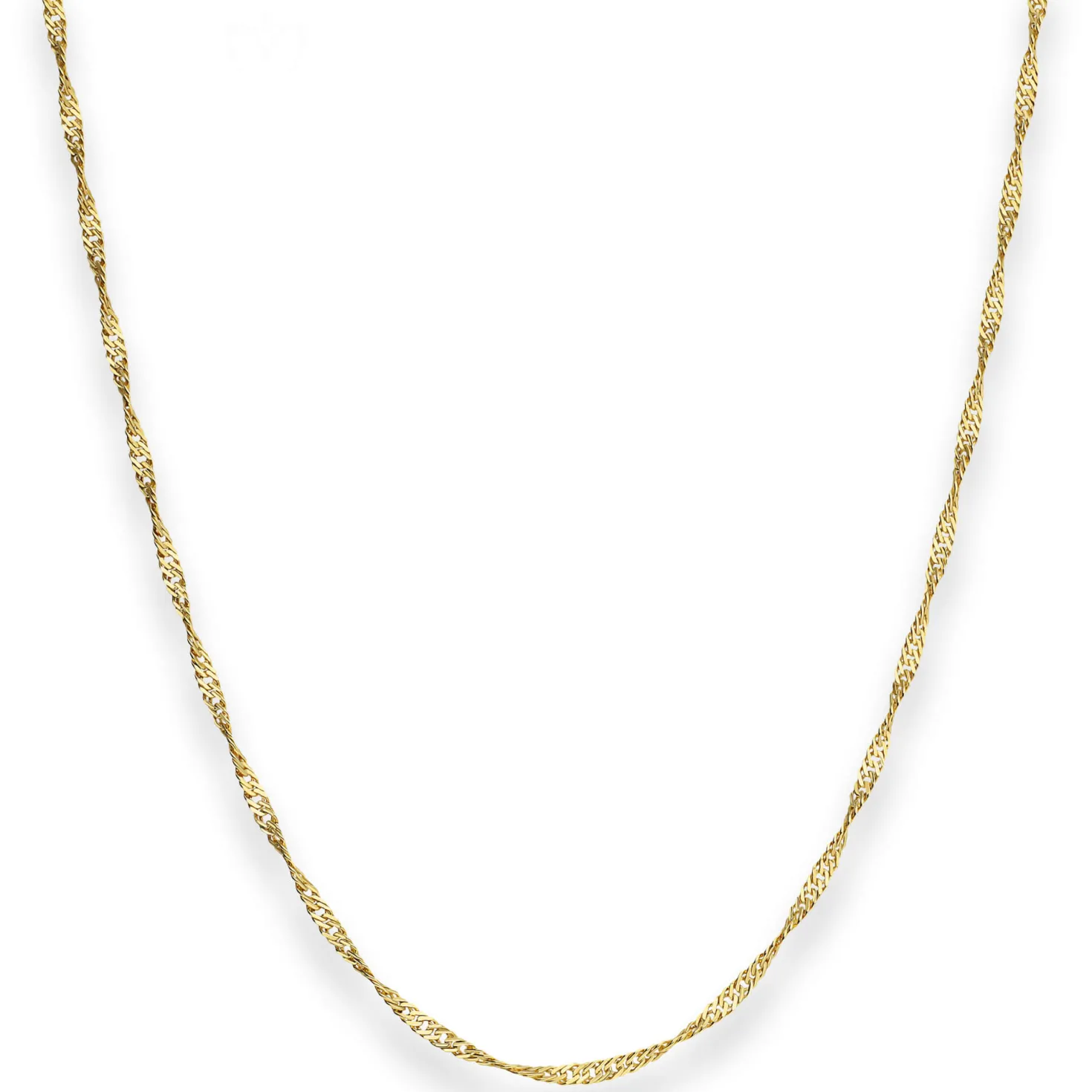 2,2mm Singapurkette Goldkette Collier Halskette aus 333 Gold Gelbgold 50cm