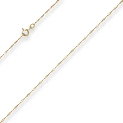1,2mm Singapurkette Goldkette Collier Halskette aus 333 Gold Gelbgold 42cm