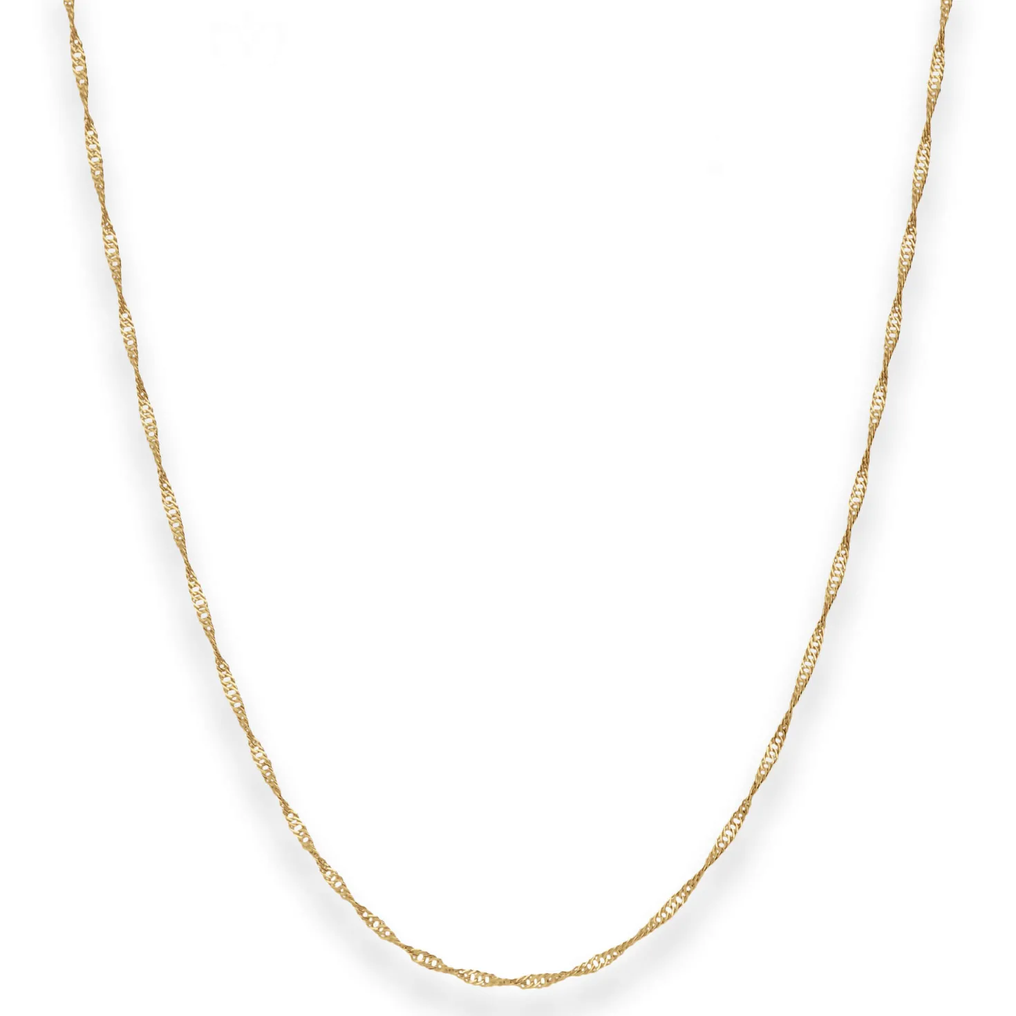 1,4mm Singapurkette Goldkette Collier Halskette aus 585 Gold Gelbgold 50cm