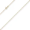 1,2mm Singapurkette Goldkette Collier Halskette aus 585 Gold Gelbgold 50cm