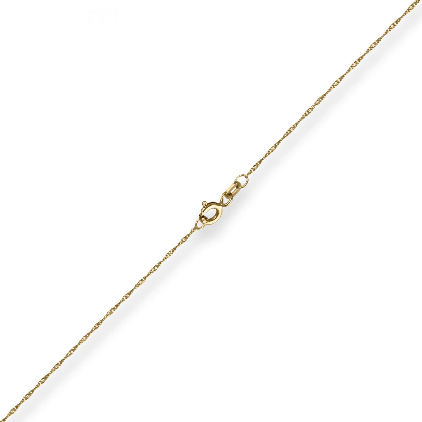 1mm Singapurkette Goldkette Collier Halskette aus 750 Gold Gelbgold 45cm