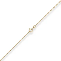1,2mm Singapurkette Goldkette Collier Halskette aus 585 Gold Gelbgold 45cm