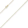 1mm Singapurkette Goldkette Collier Halskette aus 585 Gold Gelbgold 45cm