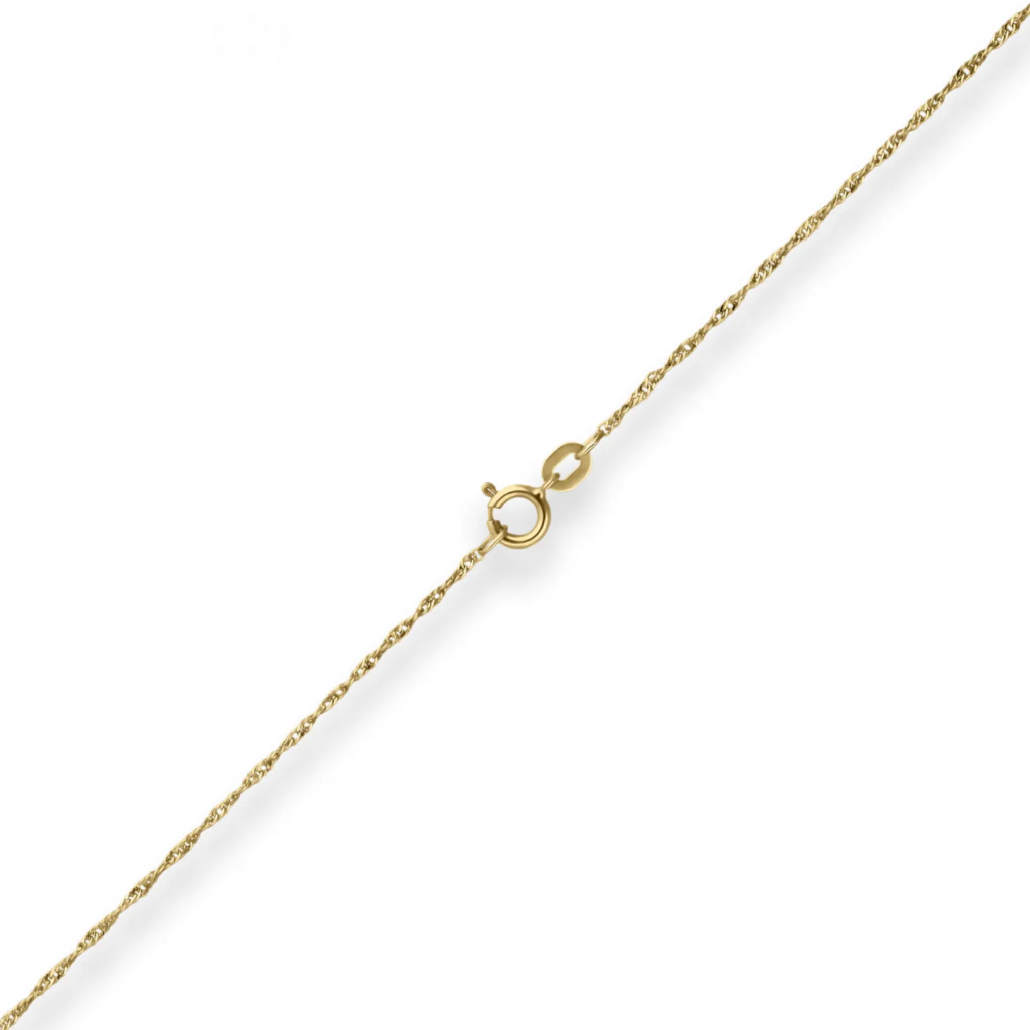 1mm Singapurkette Goldkette Collier Halskette aus 585 Gold Gelbgold 45cm