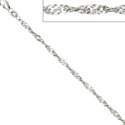 2,9mm Singapurkette Kette Collier Halskette aus 925 Silber 50cm