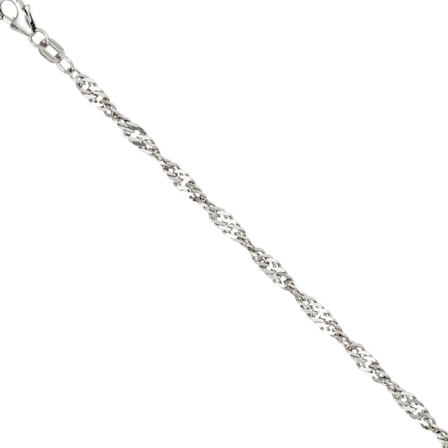 2,9mm Singapurkette Kette Collier Halskette aus 925 Silber 45cm