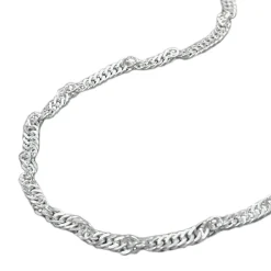 2mm Singapurkette Kette Collier, 925 Silber, Silberkette rund, 50cm