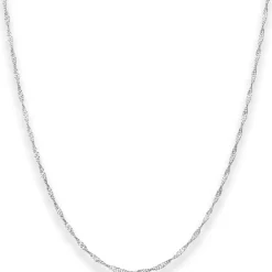 1,8mm Singapurkette Silberkette Collier Halskette aus 925 Silber 90cm