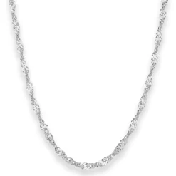 3,8mm Singapurkette Silberkette Collier Halskette aus 925 Silber 45cm