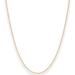 1,3mm S-Panzerkette Goldkette Collier Halskette aus 333 Gold Gelbgold 38cm
