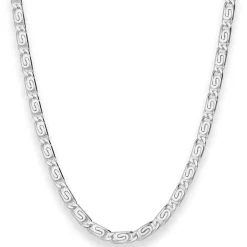 4,5mm S-Panzerkette Silberkette Collier Halskette aus 925 Silber 60cm
