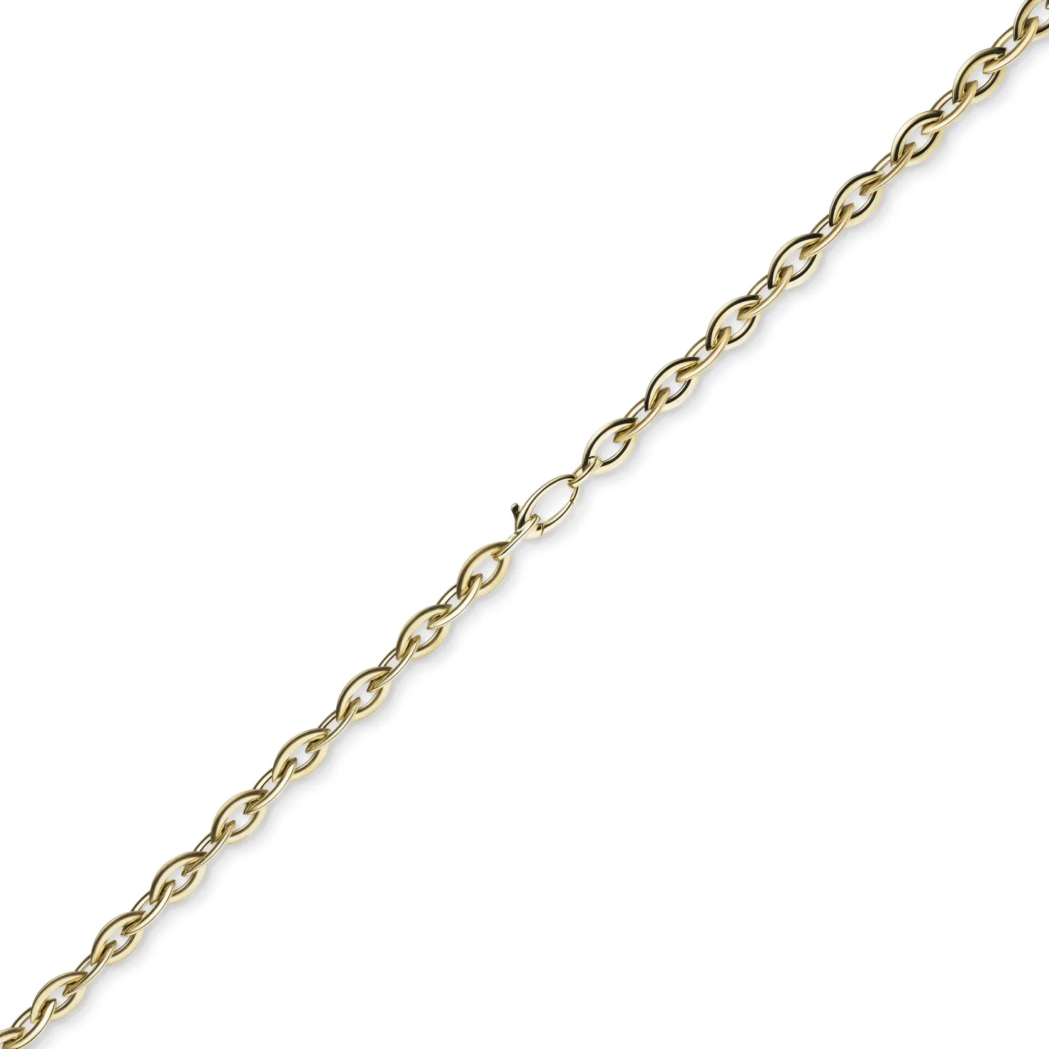 7mm Spitz-Anker-Kette aus 585 Gold Gelbgold 45cm Halsschmuck Collier Halskette