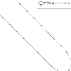 2,8mm Stäbchen Kette Collier Halskette Silberkette Halsschmuck, 925 Silber, 42cm
