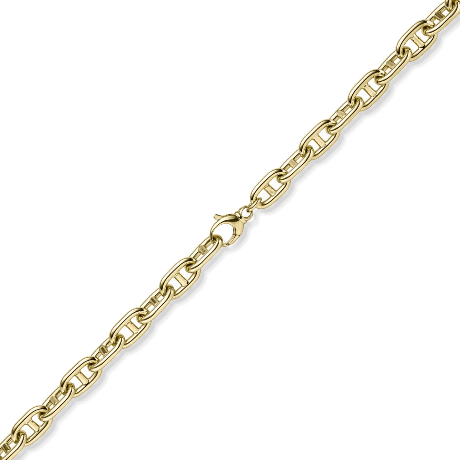 12mm Steg-Ankerarmband Armband Armkette aus 585 Gold Gelbgold 22cm