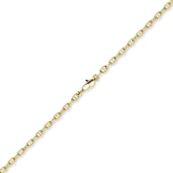 4mm Steg-Ankerarmband Armband Armkette aus 585 Gold Gelbgold 19cm