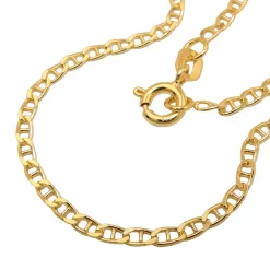 2mm Steg-Anker Kette Halskette Collier aus 9Kt 375 Gold Gelbgold glänzend 45cm