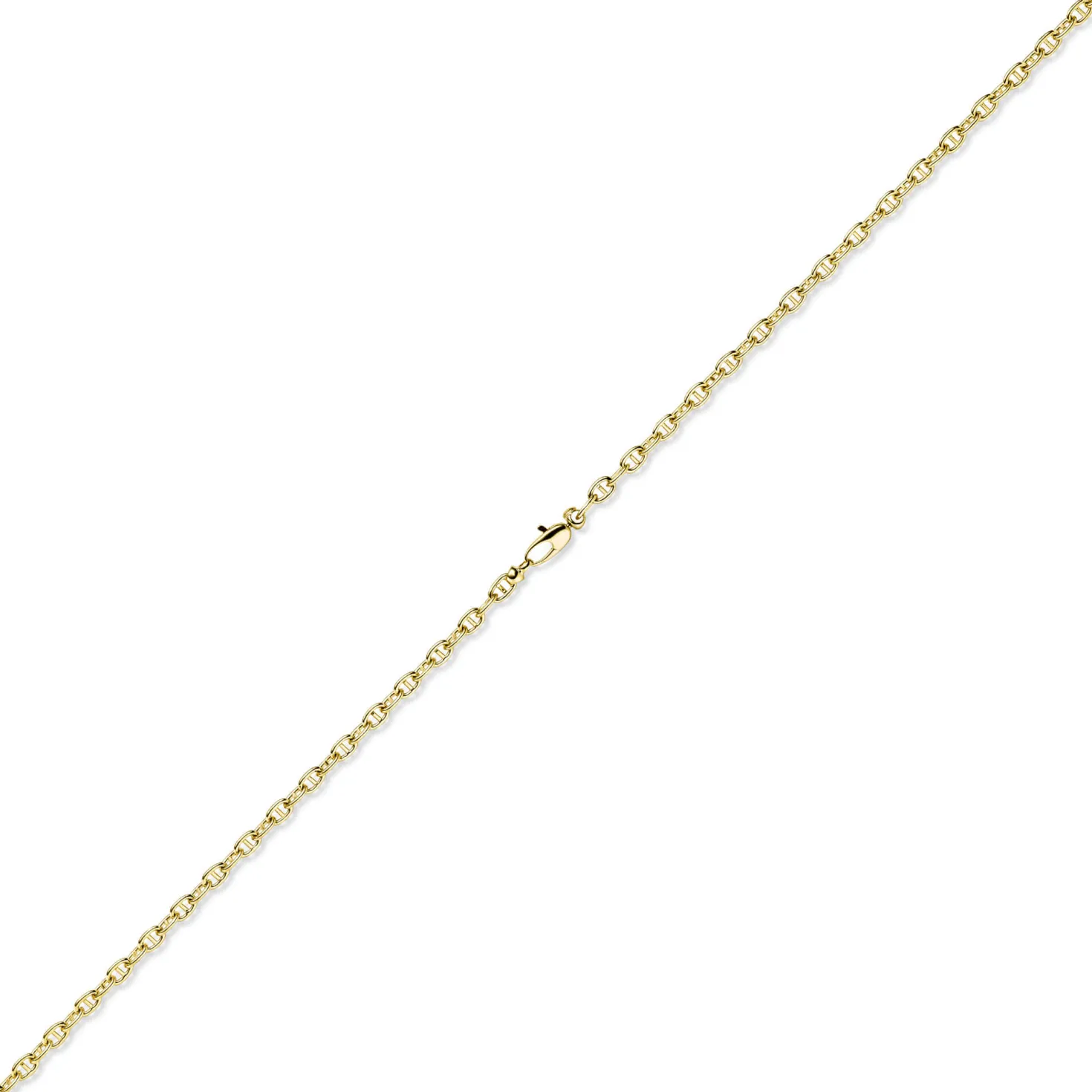 4mm Steg-Ankerkette Kette Collier Halskette aus 585 Gold Gelbgold 55cm
