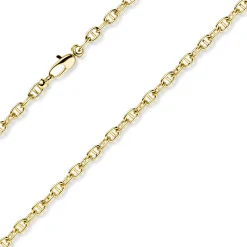 4mm Steg-Ankerkette Kette Collier Halskette aus 585 Gold Gelbgold 45cm