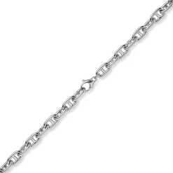 12mm Steg-Ankerkette Kette Collier Halskette aus 585 Gold Weißgold 60cm