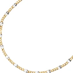 2mm Stegpanzerkette Kette Collier Goldkette, 333 Gold Gelbgold, 45cm
