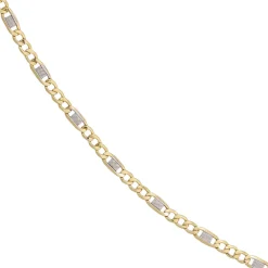 3,7mm Steg-Panzerkette Kette Halskette Collier 333 Gelbgold Gold 45cm