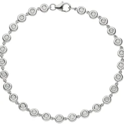 4,5mm Tennisarmband mit 27 Diamanten 0.85Ct 585 Gold Weißgold 18cm