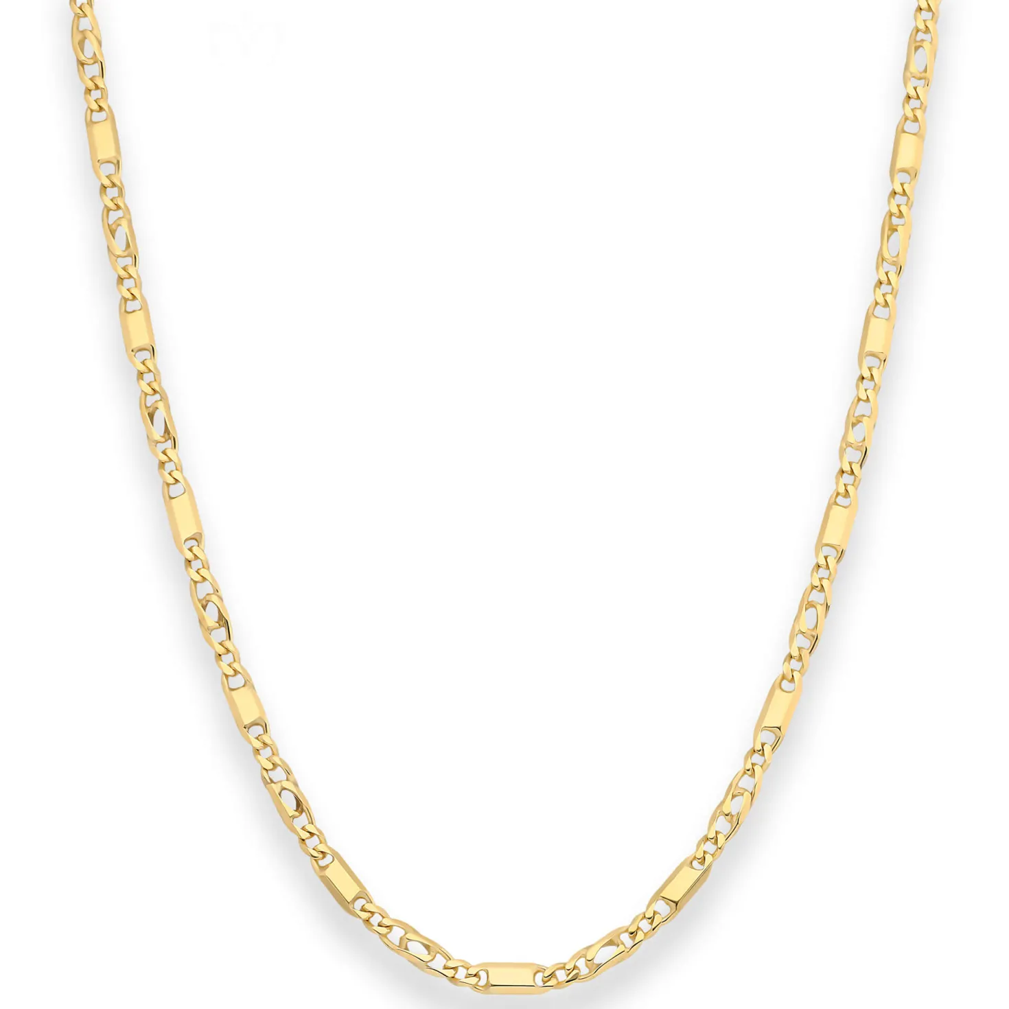 3mm Tigeraugenkette Goldkette Collier Halskette aus 585 Gold Gelbgold 50cm