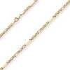3mm Tigeraugenkette Goldkette Collier Halskette aus 585 Gold Gelbgold 50cm