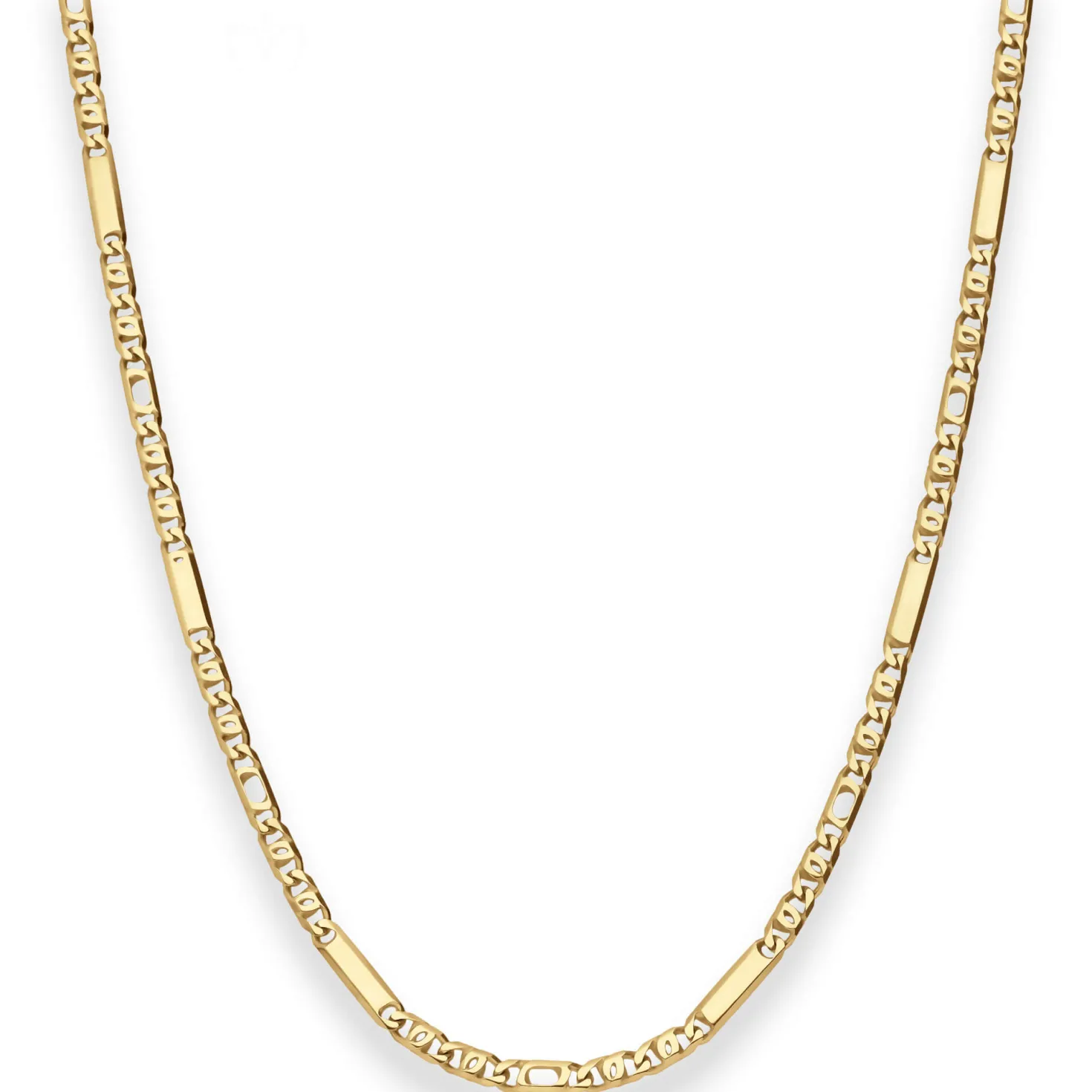 3mm Tigeraugenkette Goldkette Collier Halskette aus 585 Gold Gelbgold 50cm