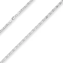 3,9mm Tigeraugenkette Silberkette Collier Halskette aus 925 Silber 50cm