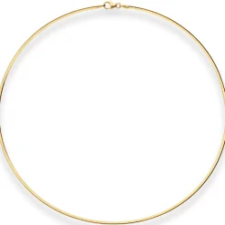 1,9mm Tondakette oval Collier Omegareif Halskette aus 333 Gold Gelbgold 45cm