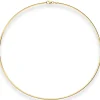 1,9mm Tondakette oval Collier Omegareif Halskette aus 333 Gold Gelbgold 42cm