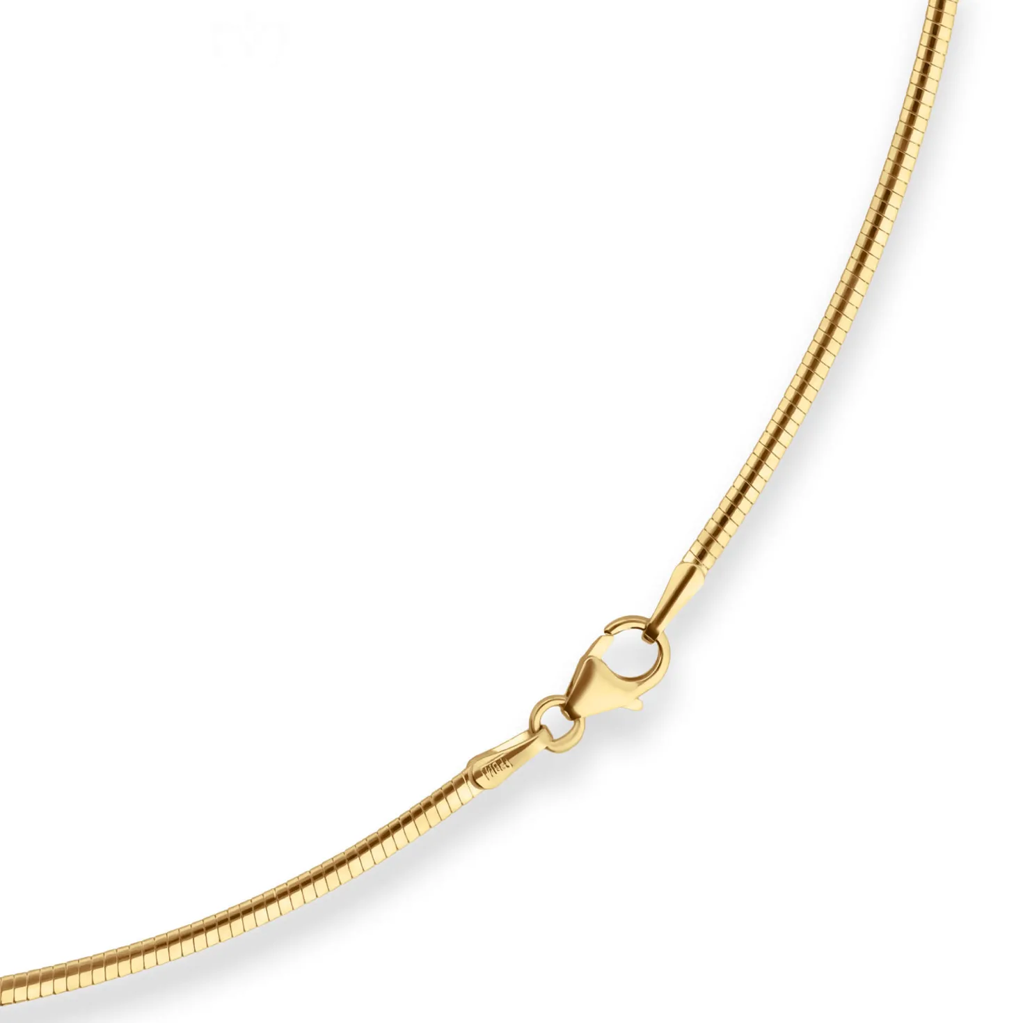 1,9mm Tondakette oval Collier Omegareif Halskette aus 333 Gold Gelbgold 42cm