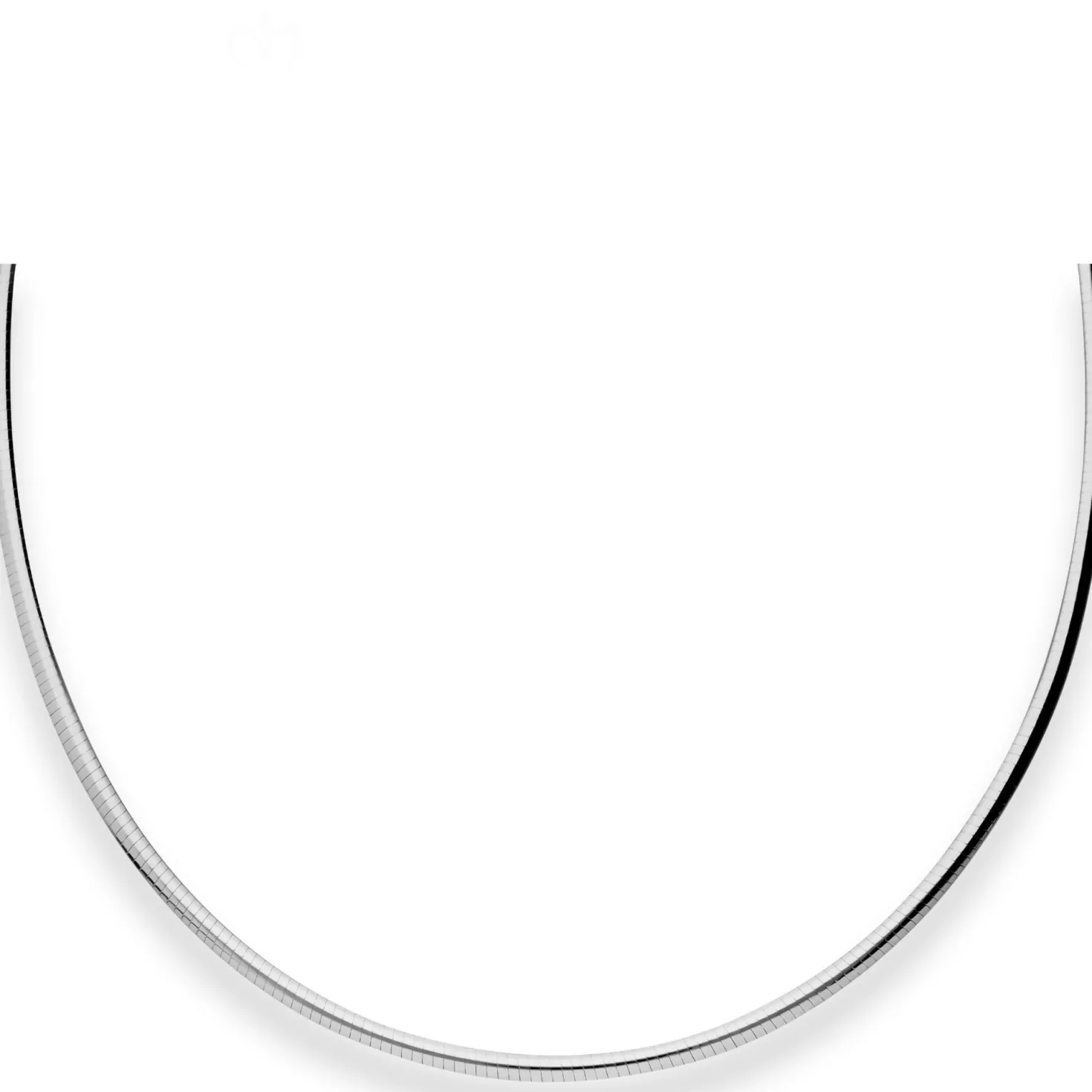 3mm Tondakette oval Silberkette Collier Halskette aus 925 Silber rhodiniert 45cm