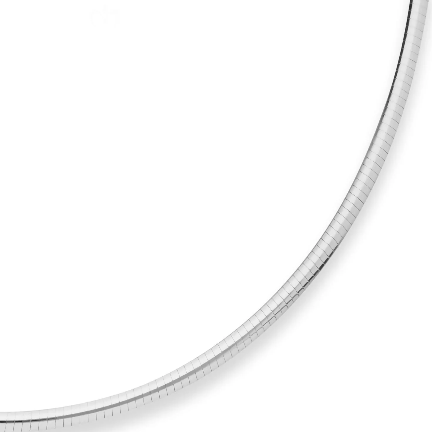 3mm Tondakette oval Silberkette Collier Halskette aus 925 Silber 50cm