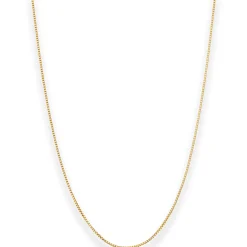 0,7mm Veneziakette Collier Halskette aus 375 Gold Gelbgold 36cm