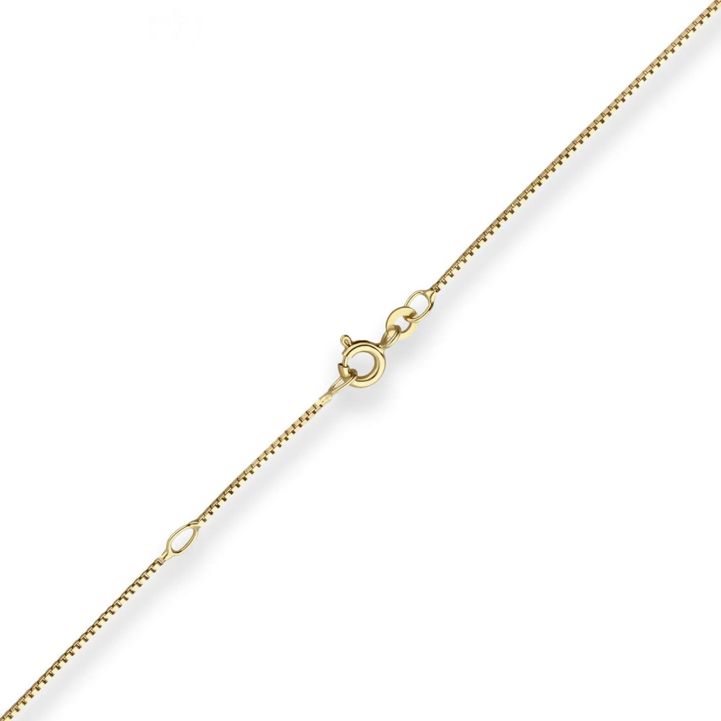 0,9mm Veneziakette Collier Halskette aus 333 Gold Gelbgold 38cm mit Zwischenöse