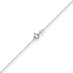 0,6mm Veneziakette Collier Halskette aus 585 Gold Weißgold 42cm