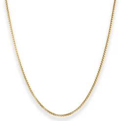 1,5mm Veneziakette Goldkette Collier Halskette aus 750 Gold Gelbgold 65cm