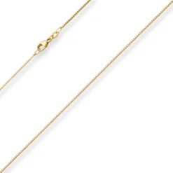 0,9mm Veneziakette Goldkette Collier Halskette aus 750 Gold Gelbgold 40cm