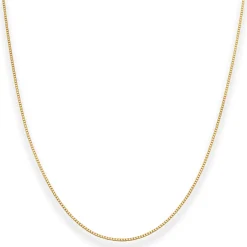 0,8mm Veneziakette Goldkette Collier Halskette aus 585 Gold Gelbgold 42cm