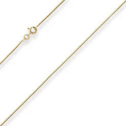 0,8mm Veneziakette Goldkette Collier Halskette aus 333 Gold Gelbgold 45cm