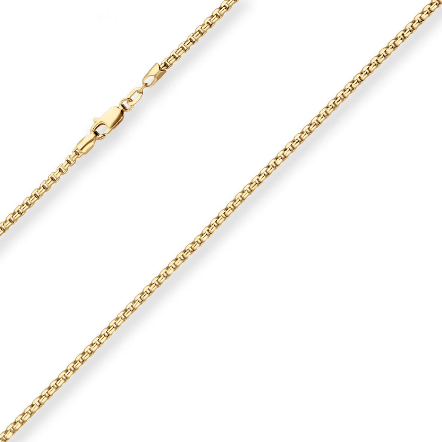 2,4mm Veneziakette Goldkette Collier Halskette aus 585 Gold Gelbgold 50cm