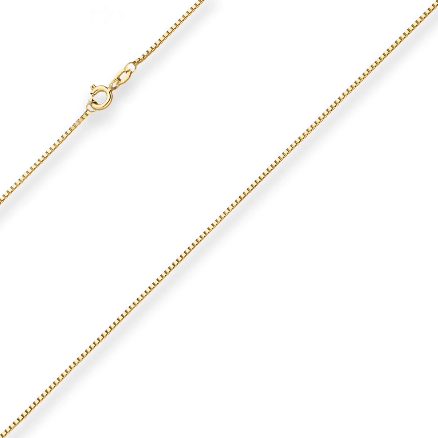 1,2mm Veneziakette Goldkette Collier Halskette aus 375 Gold Gelbgold 60cm