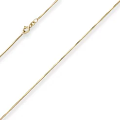 0,9mm Veneziakette Goldkette Collier Halskette aus 333 Gold Gelbgold 50cm