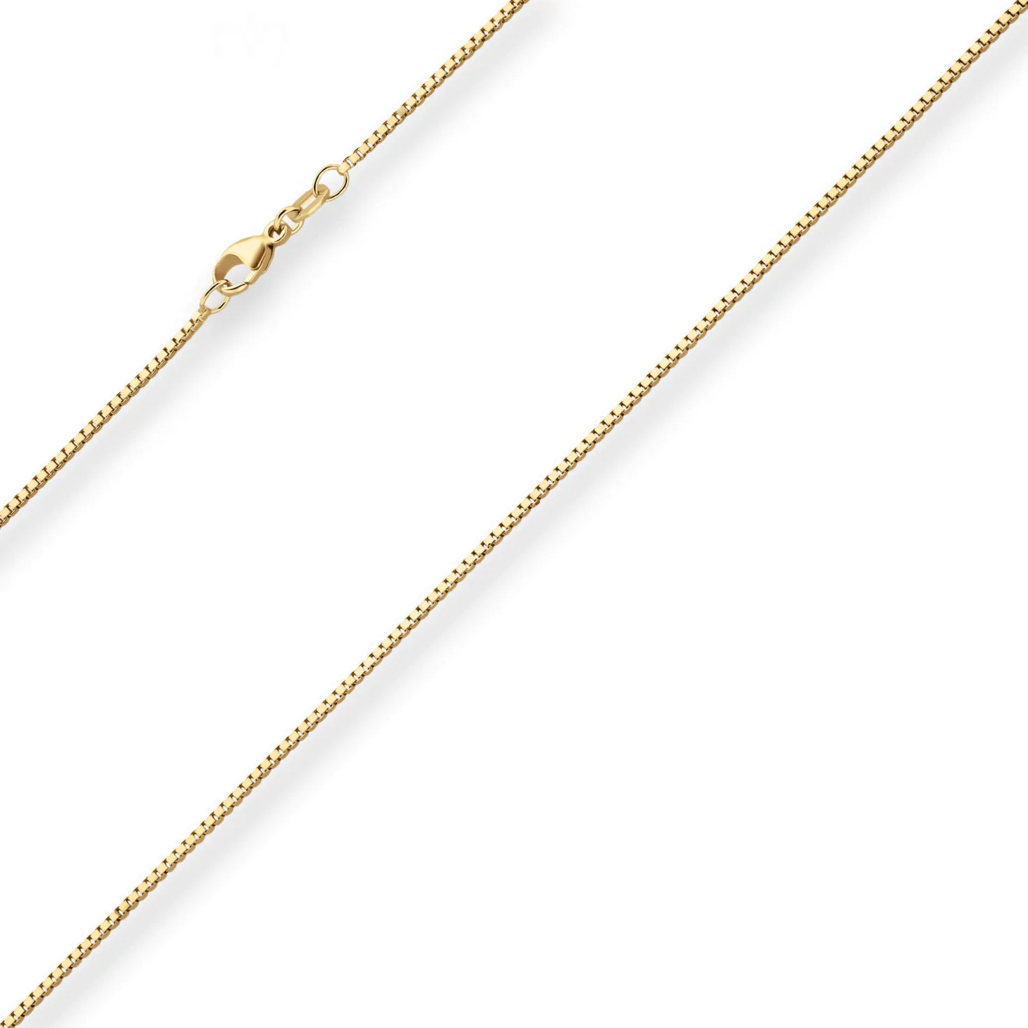 1,2mm Veneziakette Goldkette Collier Halskette aus 585 Gold Gelbgold 45cm